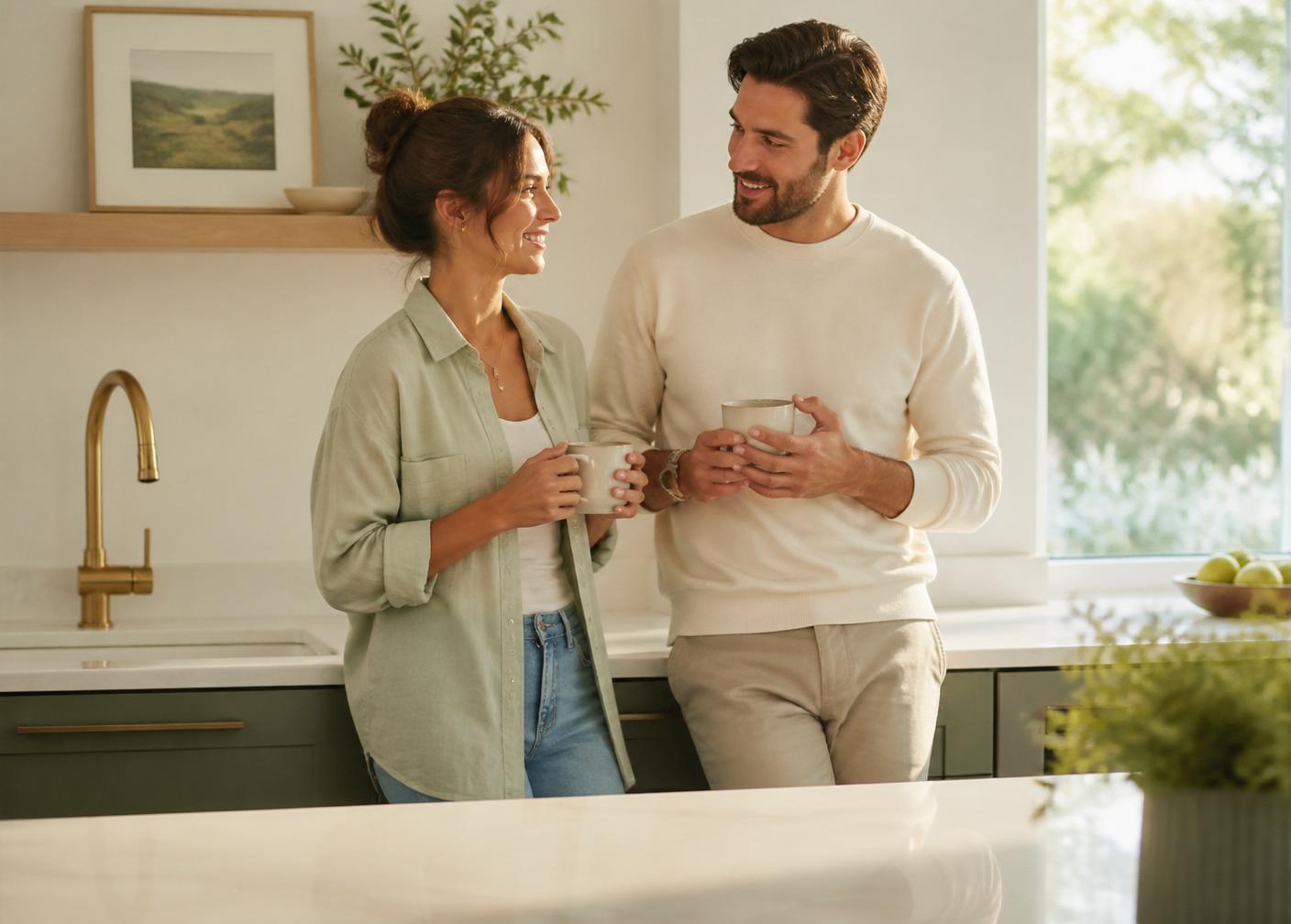 Couple in kitchen